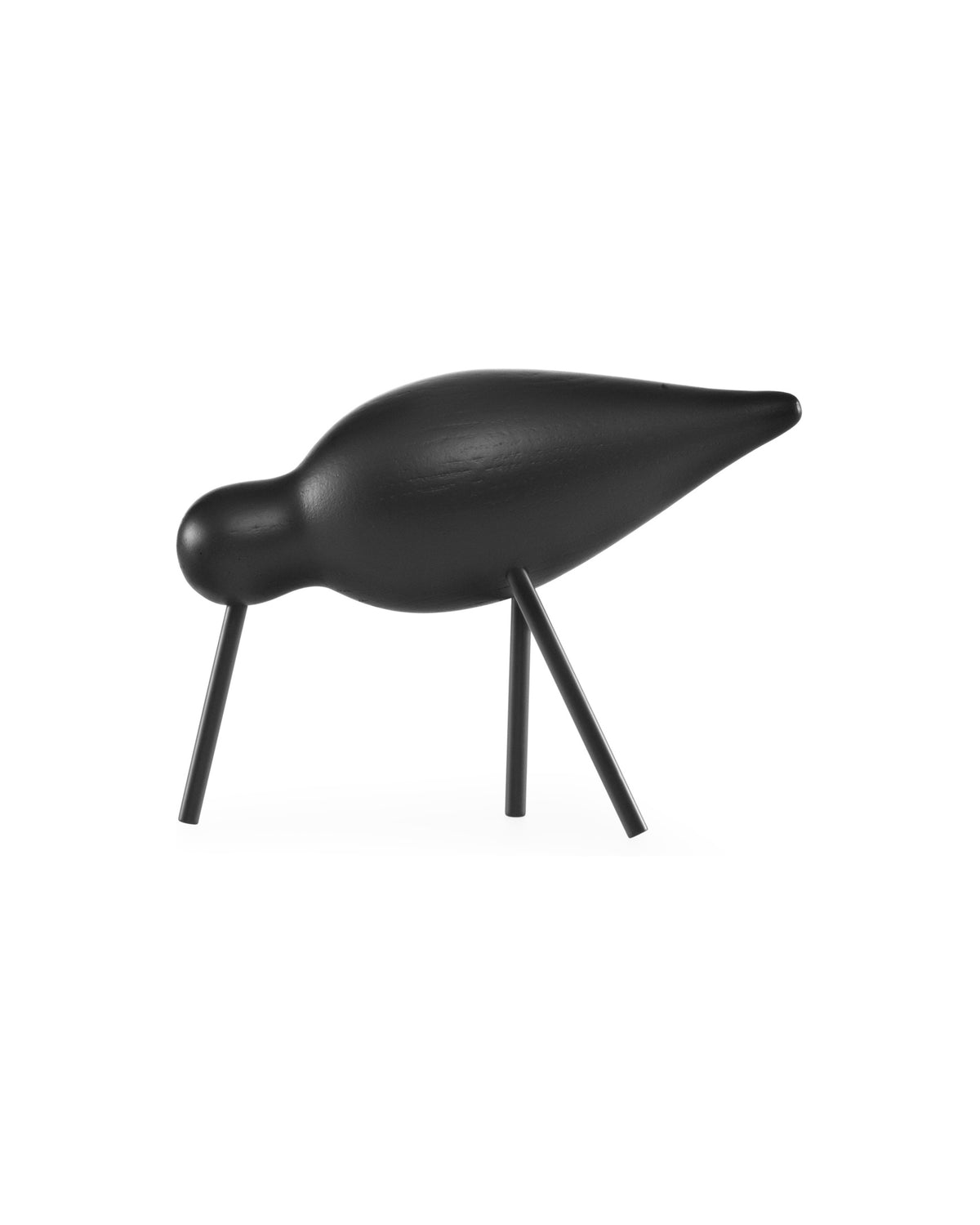 Normann Copenhagen Houten vogel Shorebird Zwart-Zwart