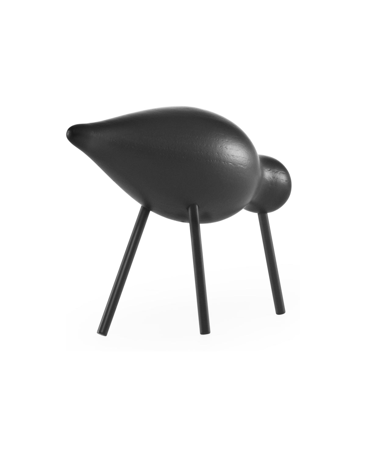 Normann Copenhagen Houten vogel Shorebird Zwart-Zwart, ander aanzicht