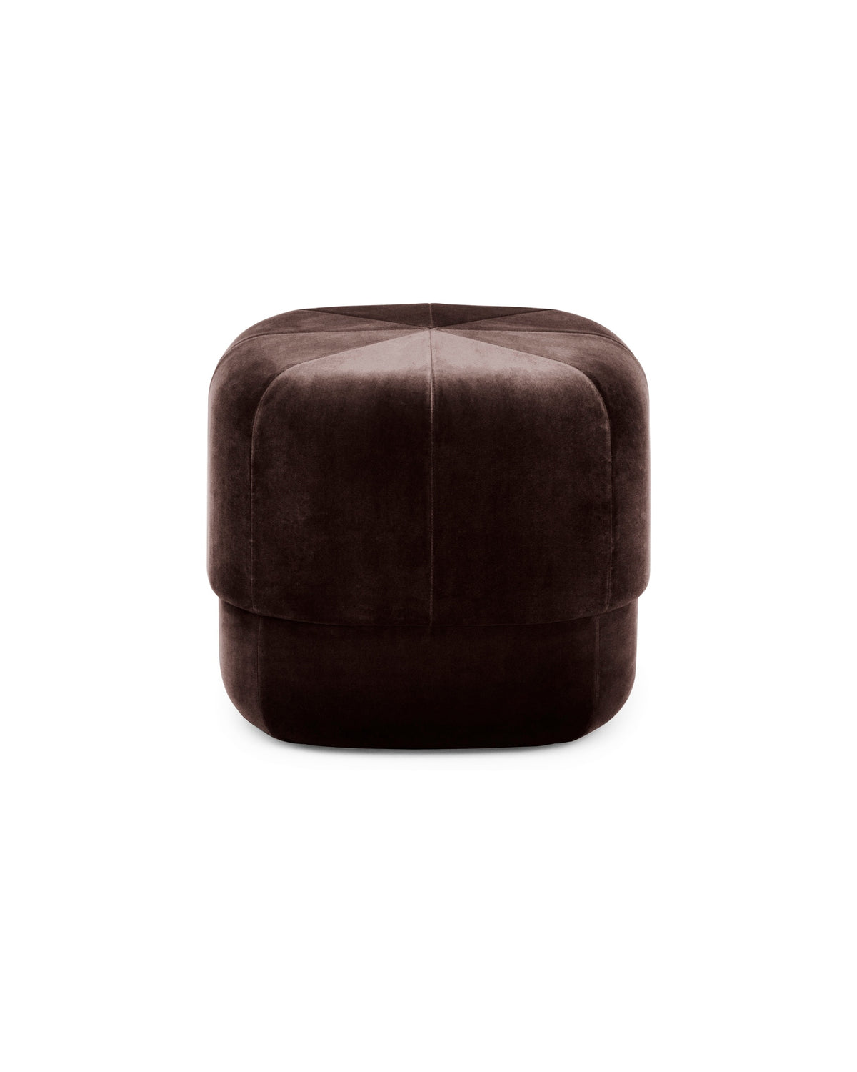 Normann Copenhagen Poef Circus Velour Bruin Small - 46 cm