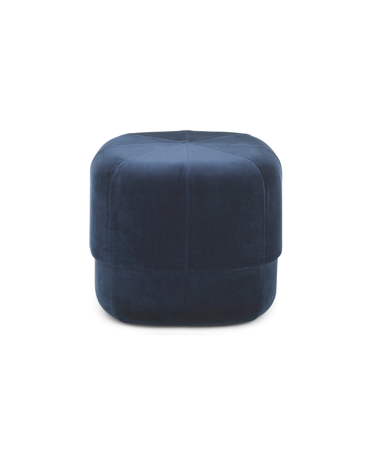 Normann Copenhagen Poef Circus Velour Donkerblauw Small - 46 cm