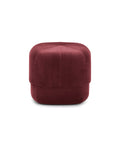 Normann Copenhagen Poef Circus Velour Donkerrood Small - 46 cm