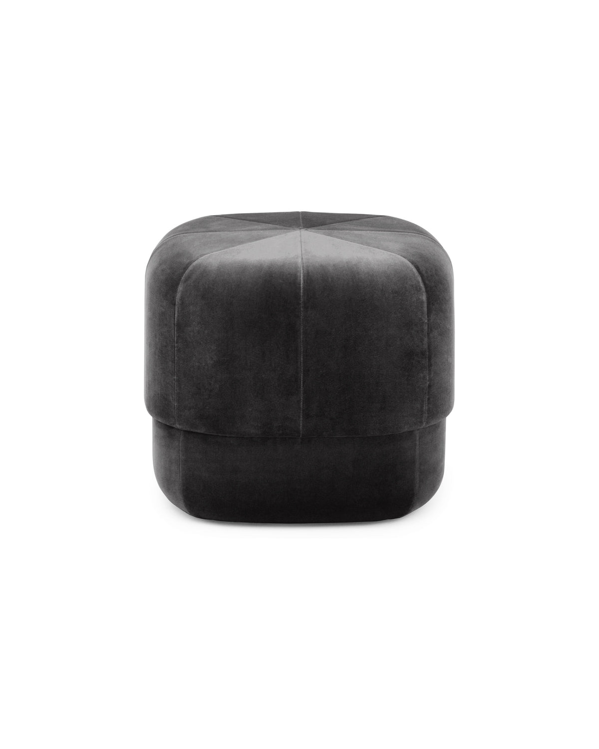 Normann Copenhagen Poef Circus Velour Grijs Small - 46 cm