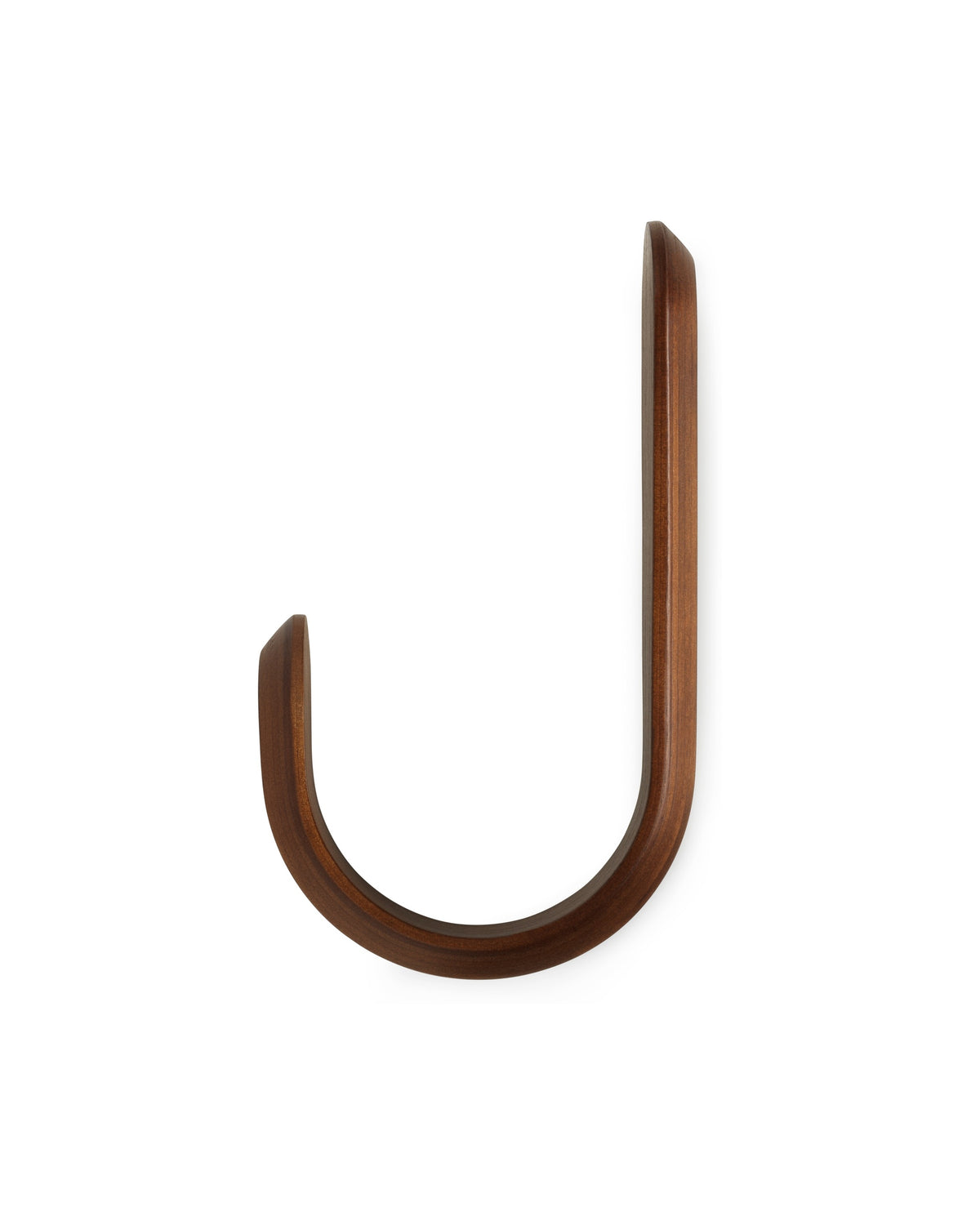Normann Copenhagen Wandhaak Curve Hook Walnoot, ander aanzicht