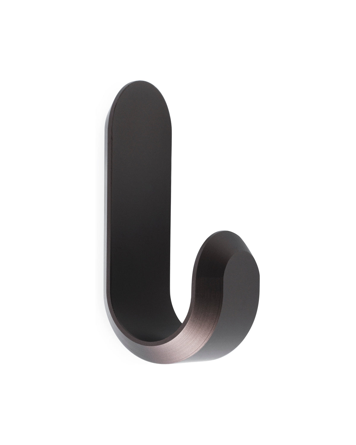 Normann Copenhagen Wandhaken Curve Mini Hooks Mat Bruin (2 stuks), ander aanzicht