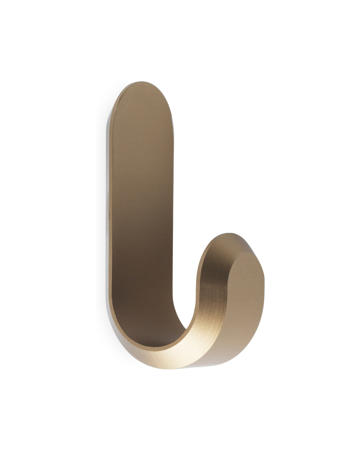Normann Copenhagen Wandhaken Curve Mini Hooks Mat Goud (2 stuks), ander aanzicht