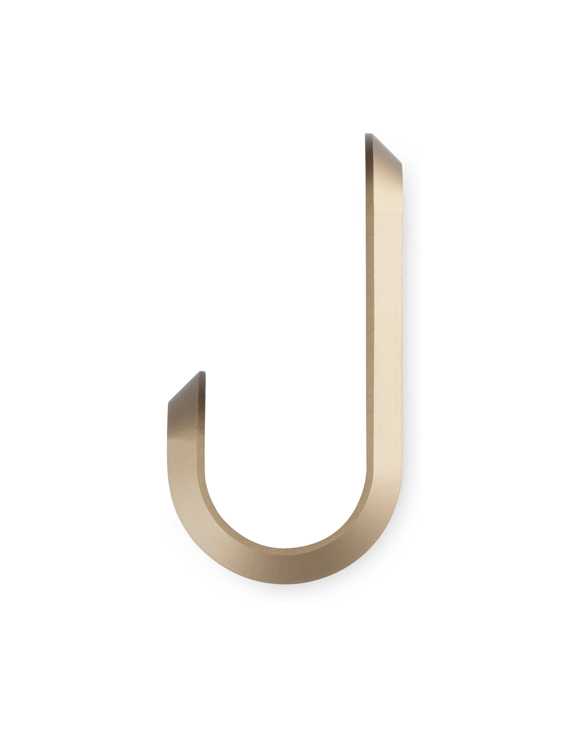 Normann Copenhagen Wandhaken Curve Mini Hooks Mat Goud (2 stuks), ander aanzicht