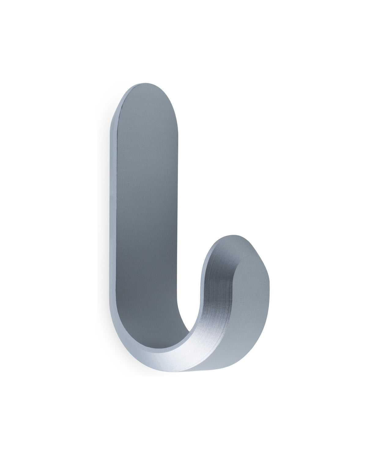 Normann Copenhagen Wandhaken Curve Mini Hooks Mat Zilver (2 stuks), ander aanzicht