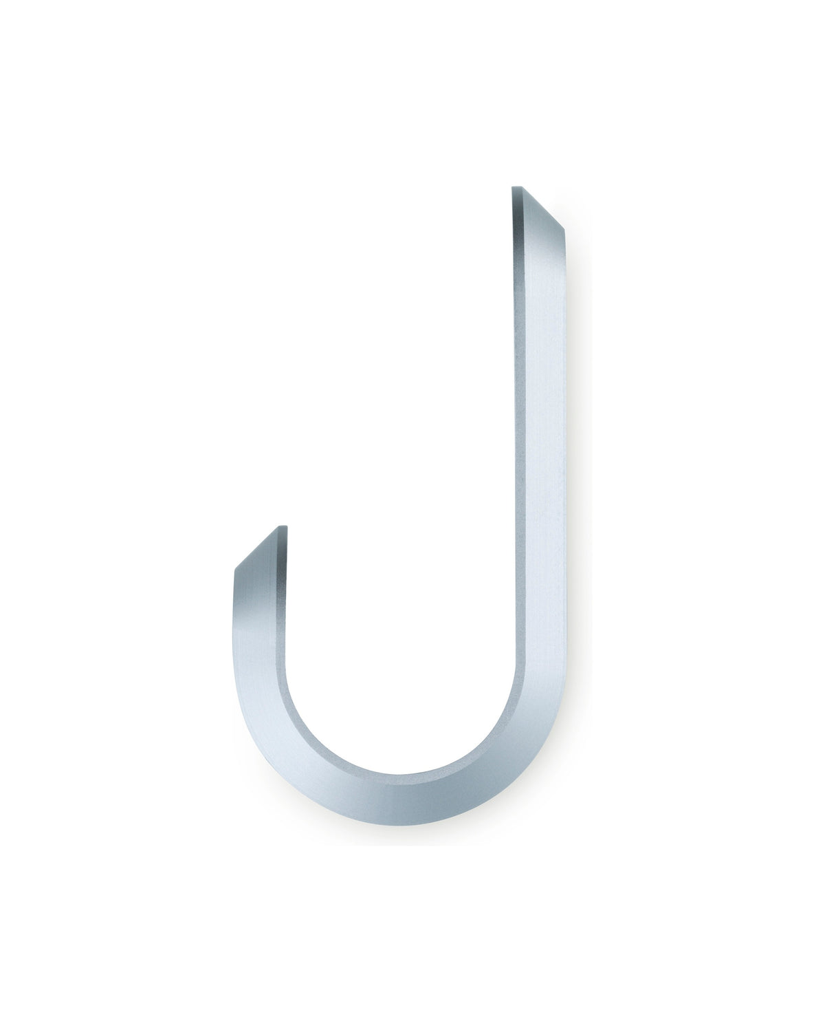 Normann Copenhagen Wandhaken Curve Mini Hooks Mat Zilver (2 stuks), ander aanzicht