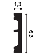 Orac DX157 Sierornament doorsnede met afmetingen
