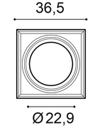 Orac K1112 Sierornament doorsnede met afmetingen