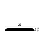 Orac W217 3D Wandpaneel doorsnede met afmetingen