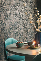 Pip Studio 6 behang Origami 333114 midnight blue in interieur