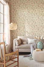 Pip Studio 6 behang Good Nightingale 333120 off white in interieur