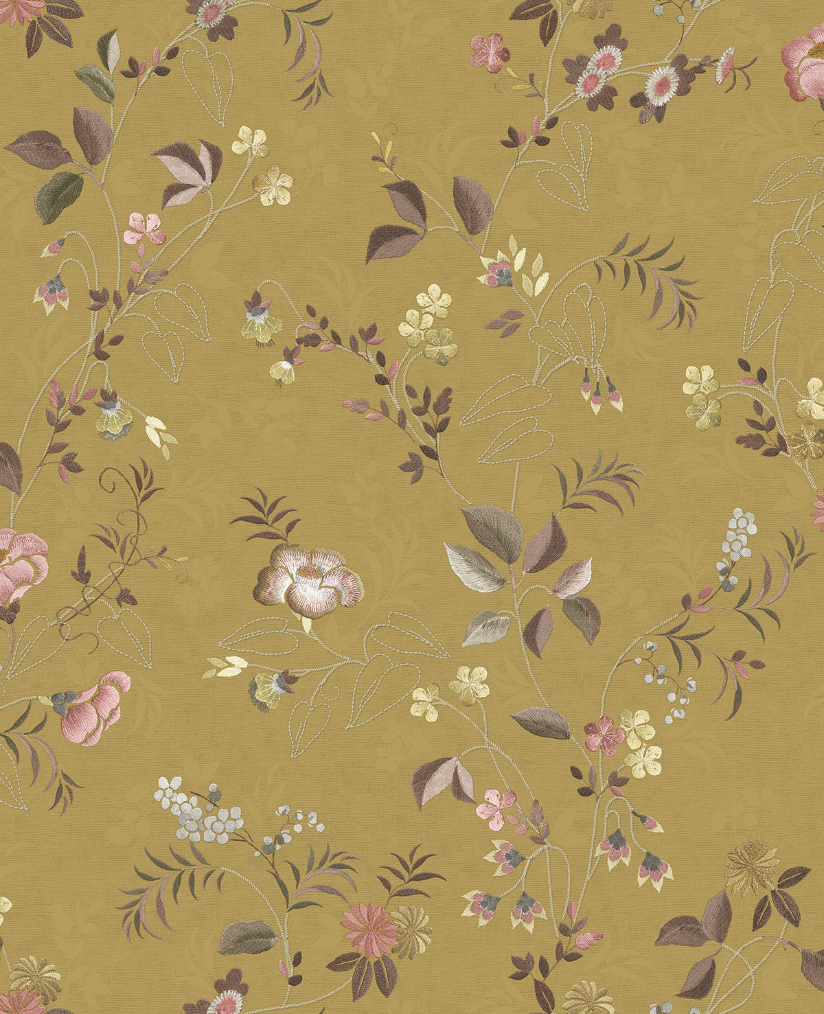 Pip Studio 6 behang Tokyo Blossom 333132 yellow