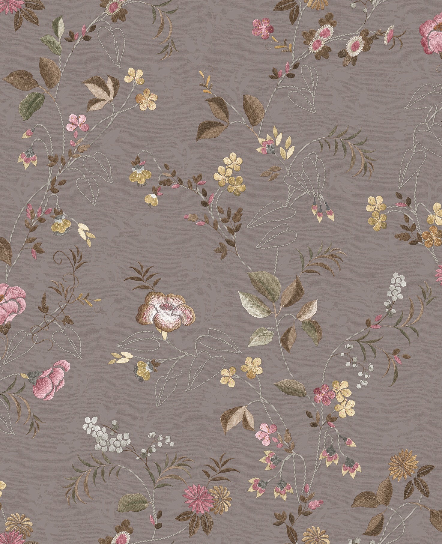 Pip Studio 6 behang Tokyo Blossom 333134 mauve