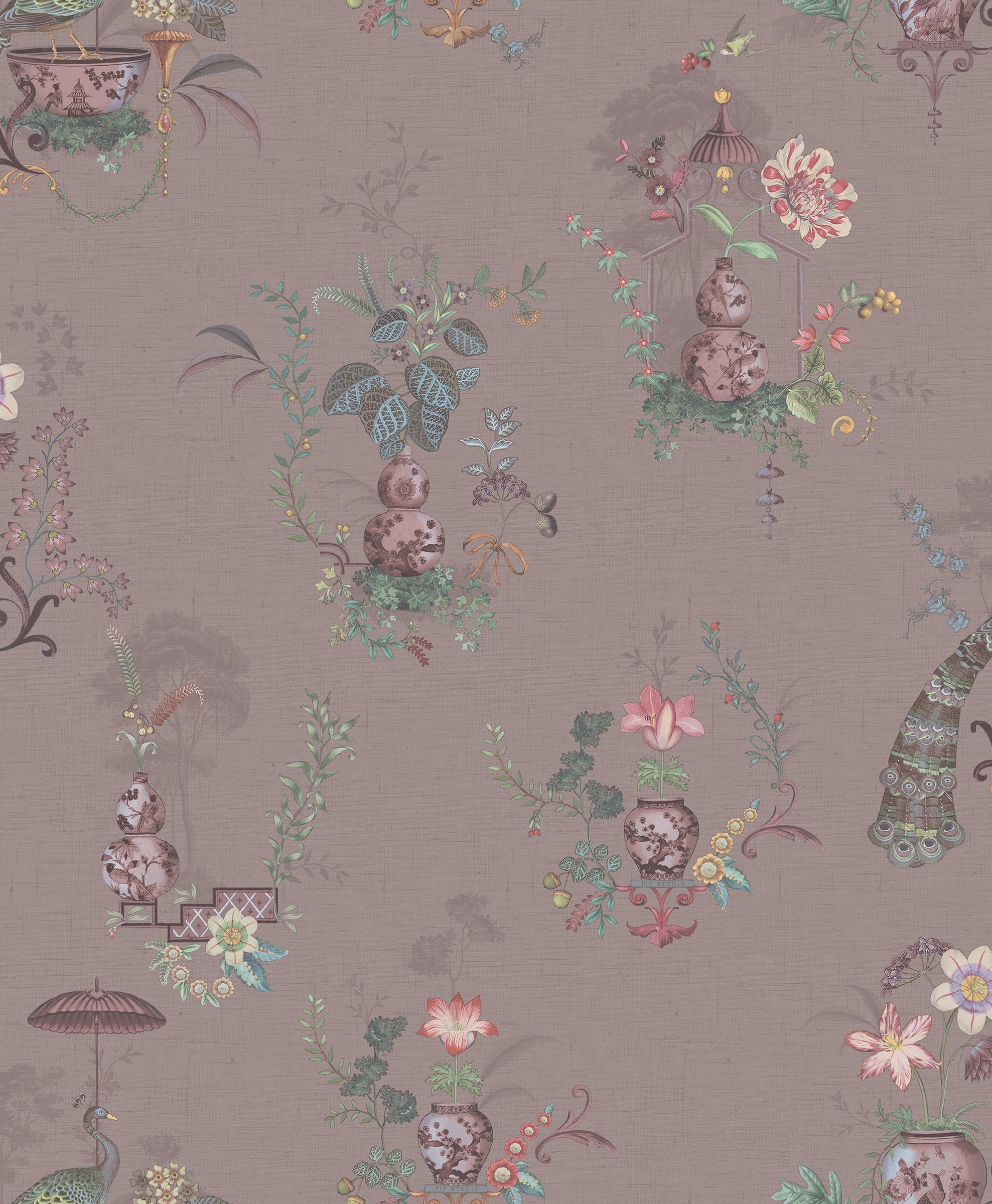 Pip Studio 6 behang Chinese Porcelain 333143 light pink