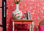 Pip Studio IV behang Spring to Life Bright Pink 375004 in interieur