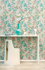 Pip Studio IV behang Botanical Print Beige 375060 in interieur