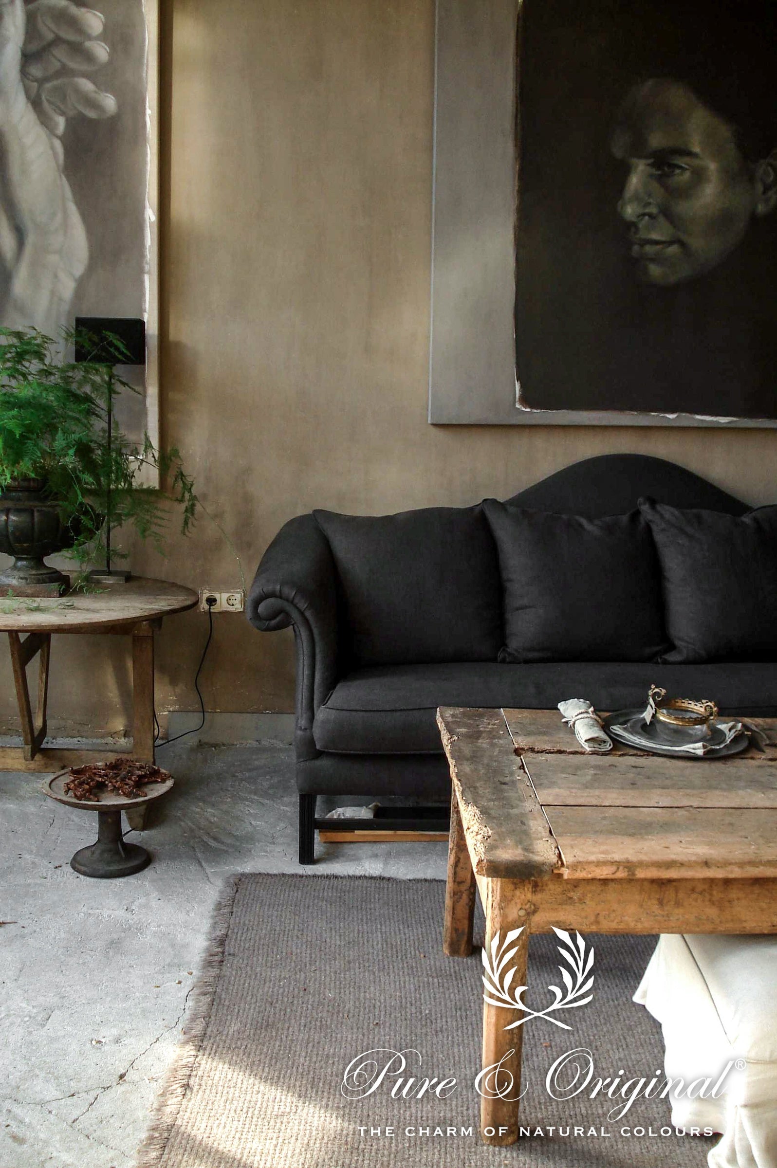 Pure & Original African Hut Fresco kalkverf in interieur