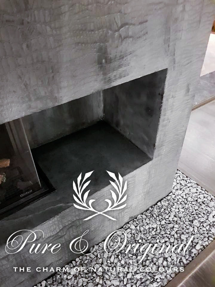 Pure & Original Black Smoke Marrakech Walls kalkstuc in interieur