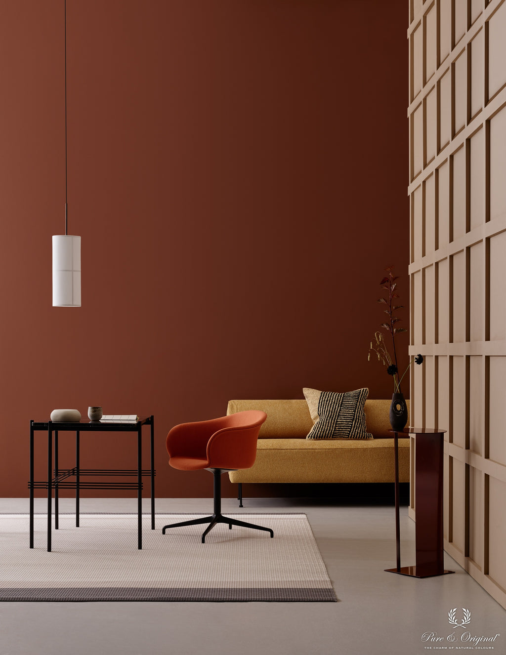 Pure & Original Brown Red Classico krijtverf in interieur