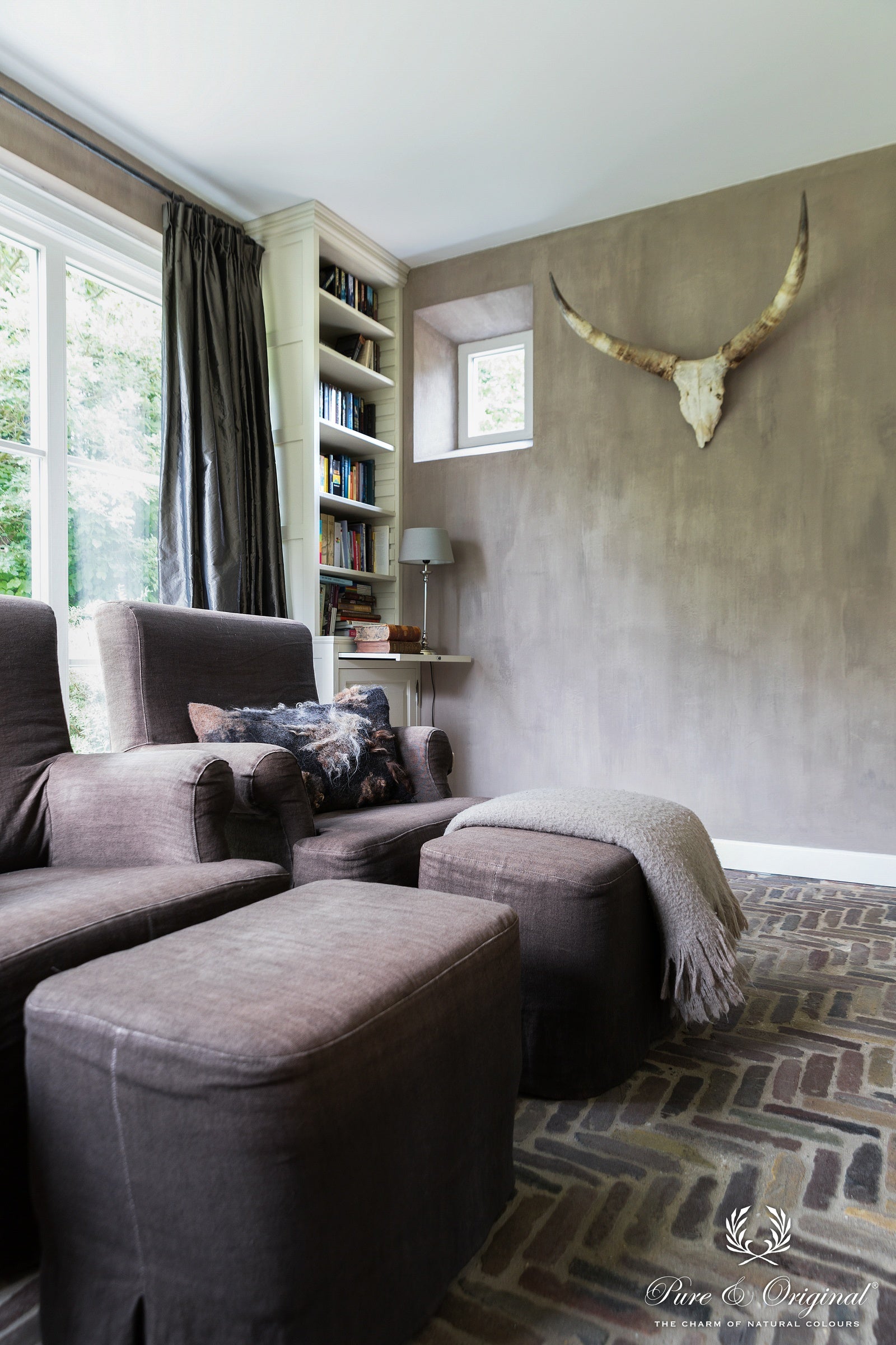 Pure & Original Burned Sand Fresco kalkverf in interieur