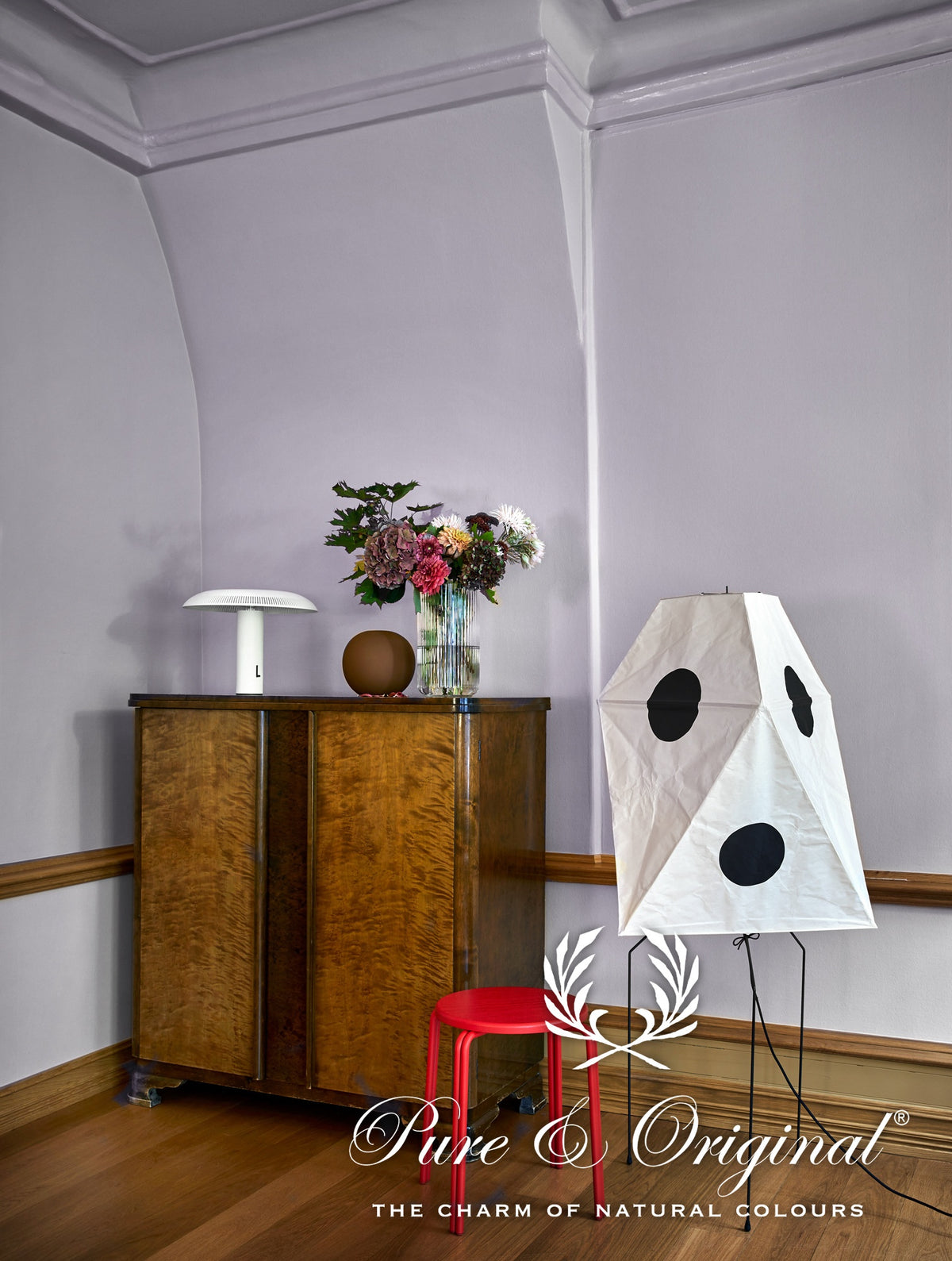Pure & Original Caspia Lavender Licetto muurverf in interieur