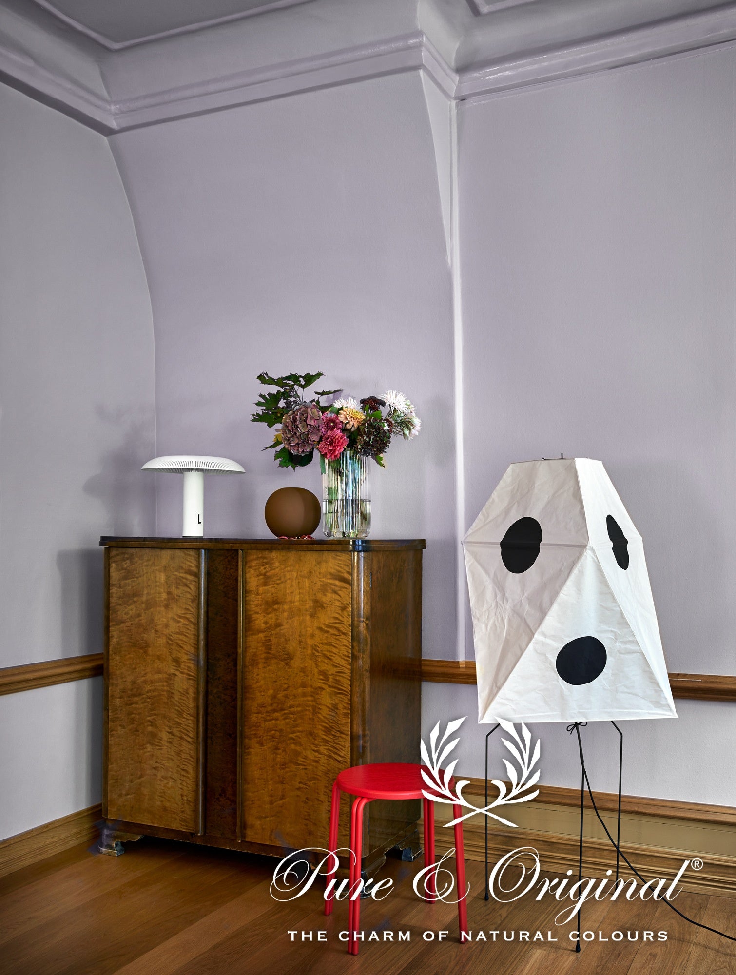 Pure & Original Caspia Lavender Licetto muurverf in interieur