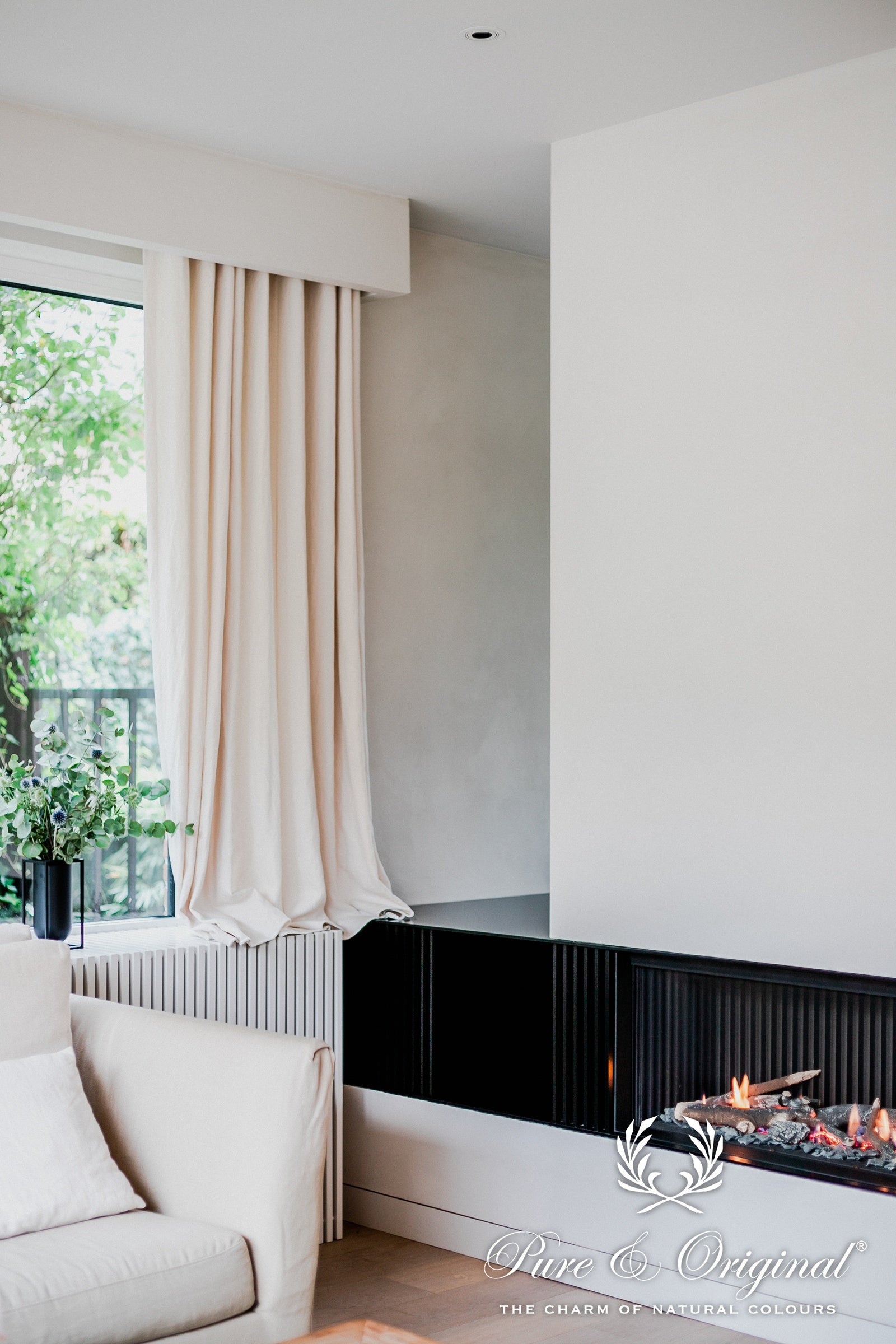 Pure & Original Chalk White Fresco kalkverf in interieur