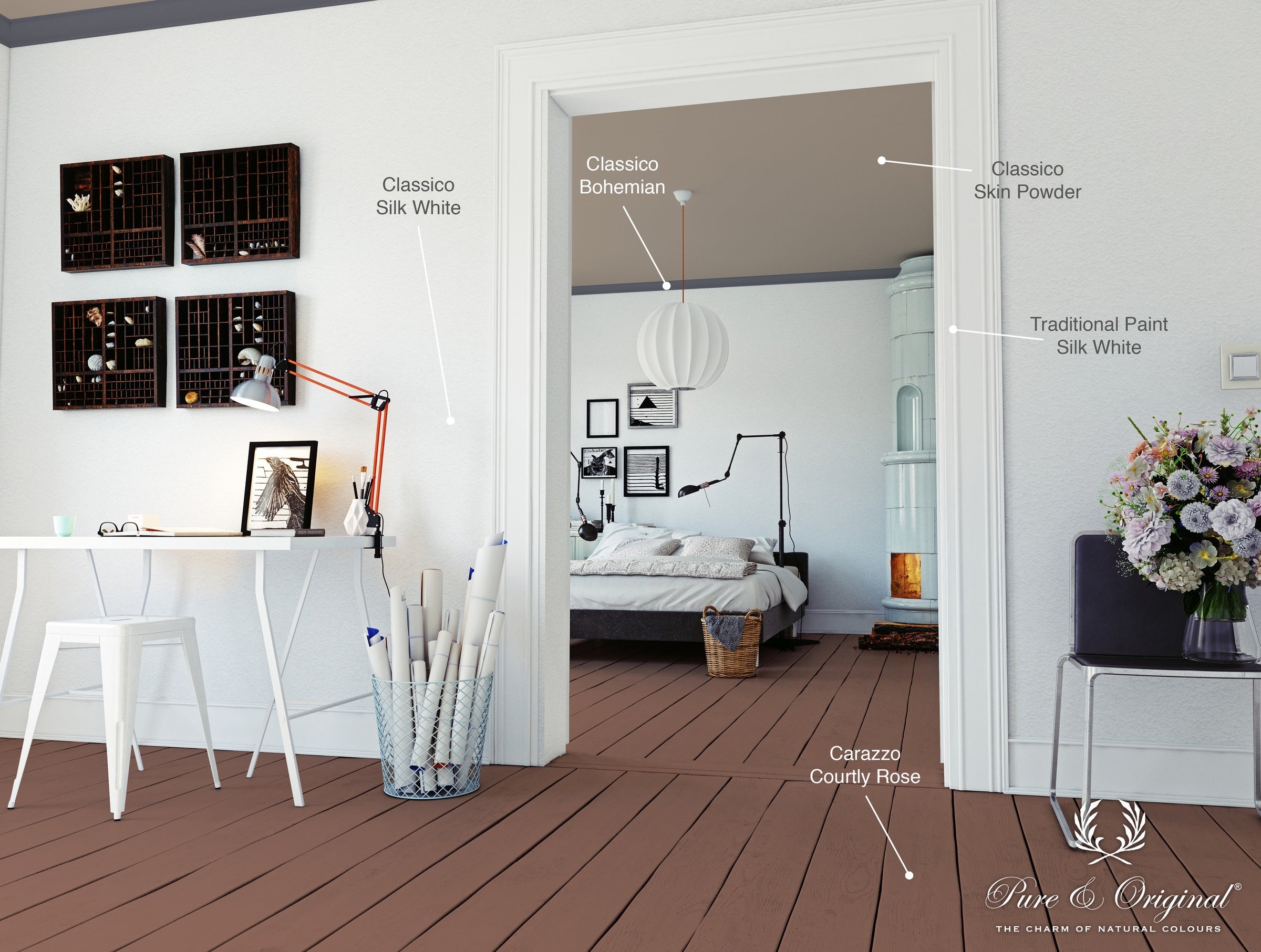 Pure & Original Courtly Rose Carazzo in interieur