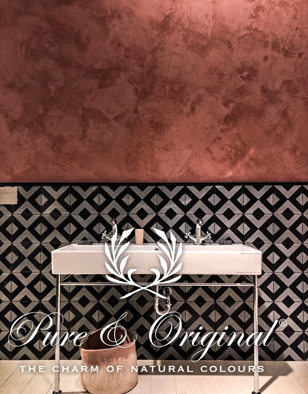 Pure & Original Courtly Rose Marrakech Walls kalkstuc in interieur