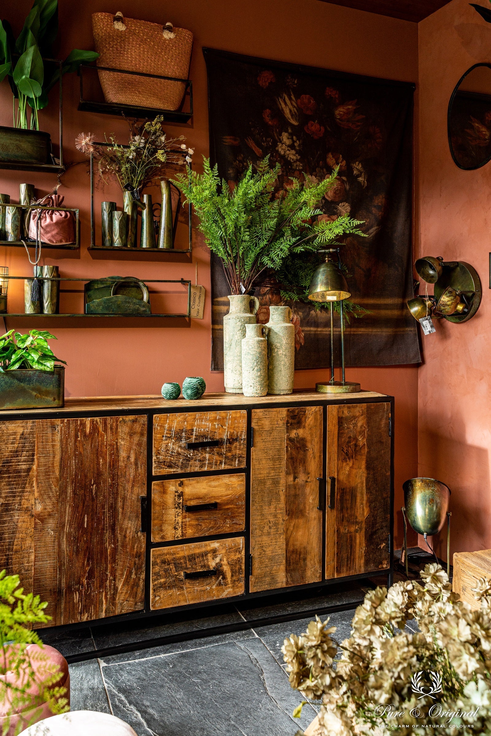 Pure & Original Courtly Rose Marrakech Walls kalkstuc in interieur