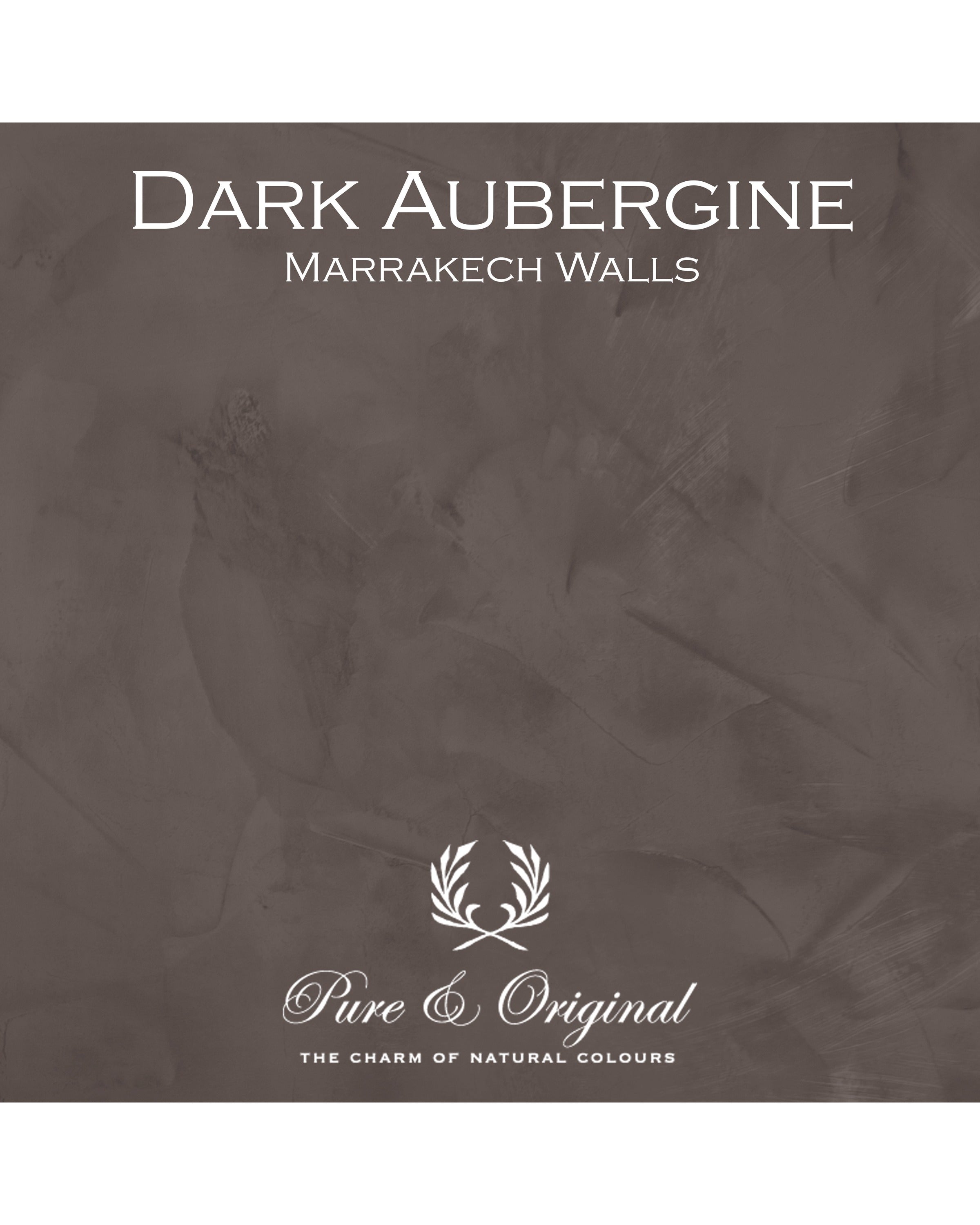 Pure & Original Dark Aubergine - Marrakech Walls kalkstuc