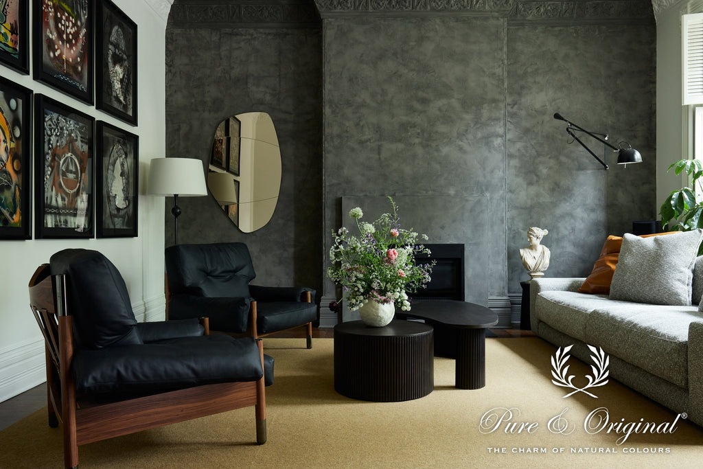 Pure & Original Deep Earth Marrakech Walls kalkstuc in interieur