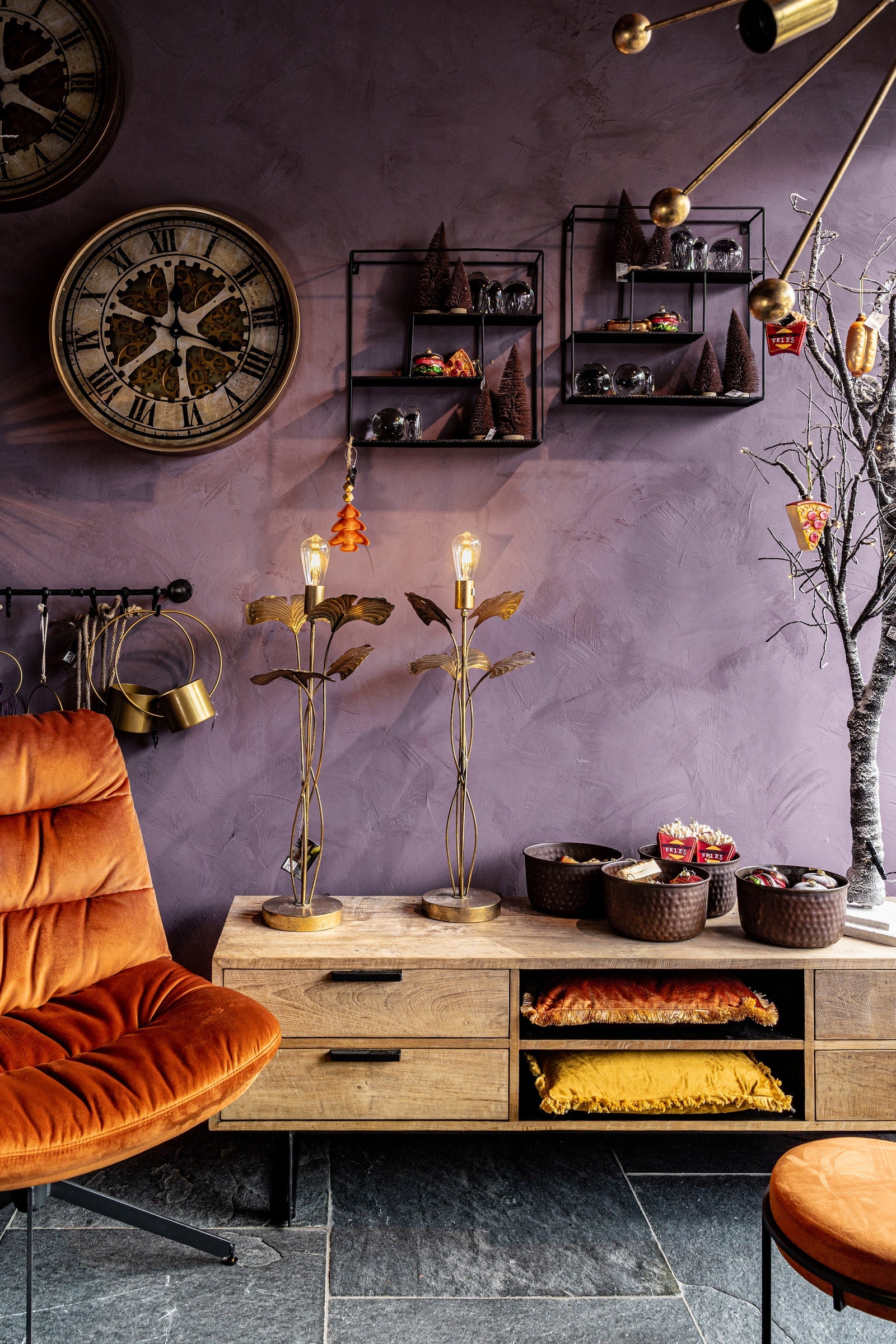 Pure & Original Dusty Lavender Fresco kalkverf in interieur