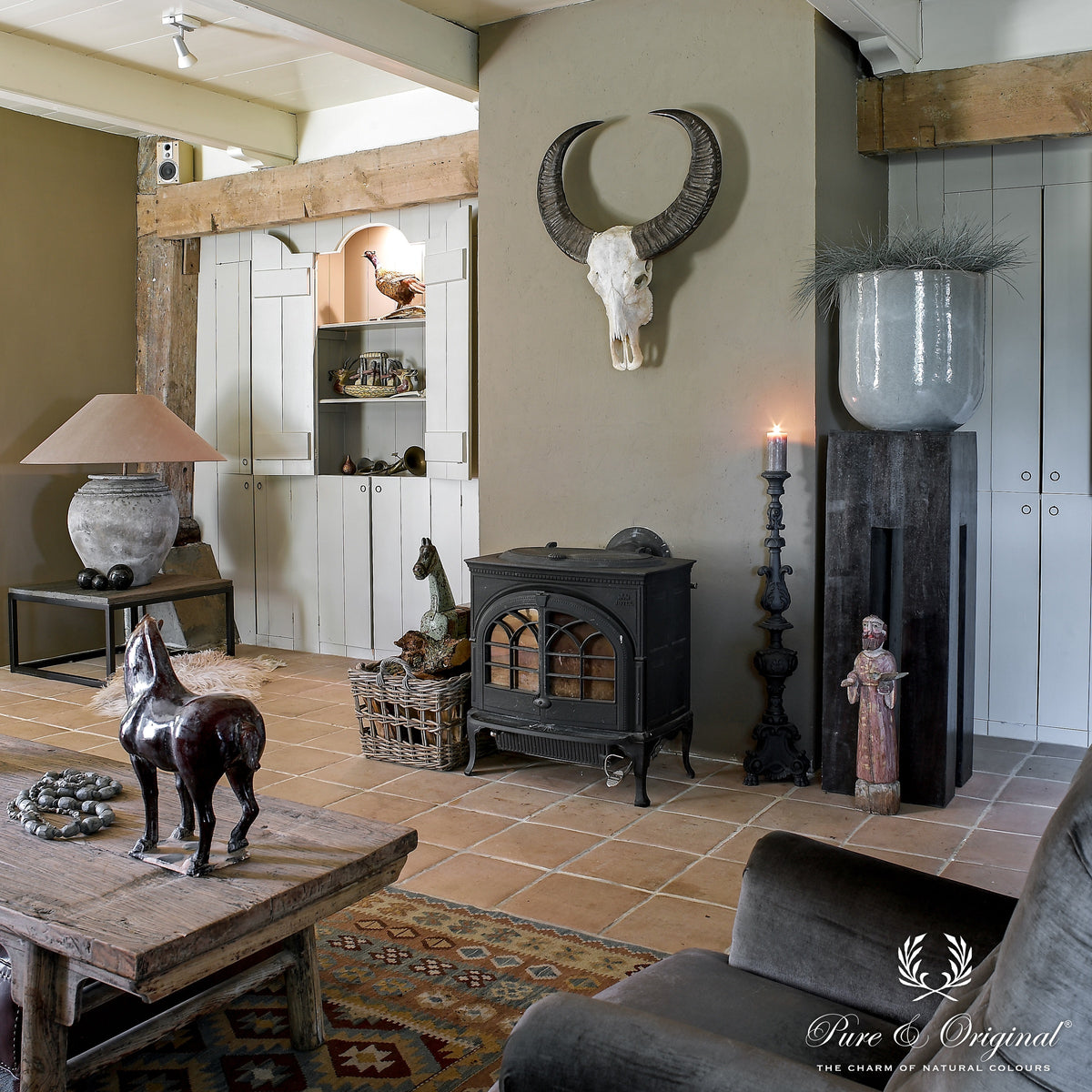 Pure & Original Flannel Grey Classico krijtverf in interieur