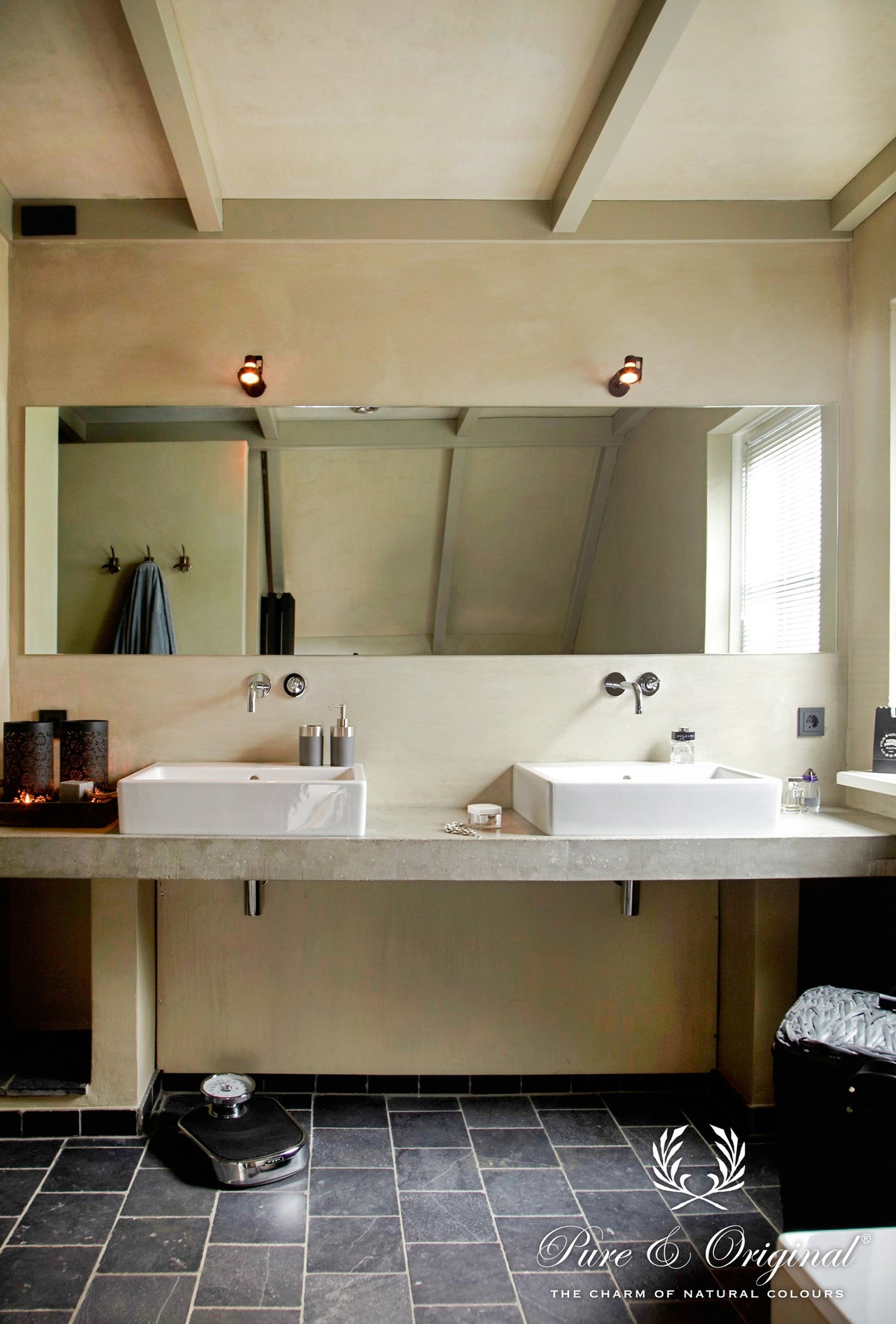 Pure & Original Flannel Grey Fresco kalkverf in interieur