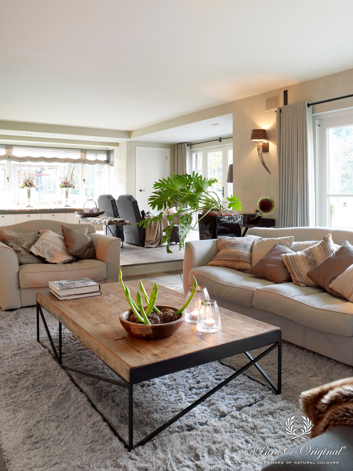 Pure & Original Flannel Grey Fresco kalkverf in interieur