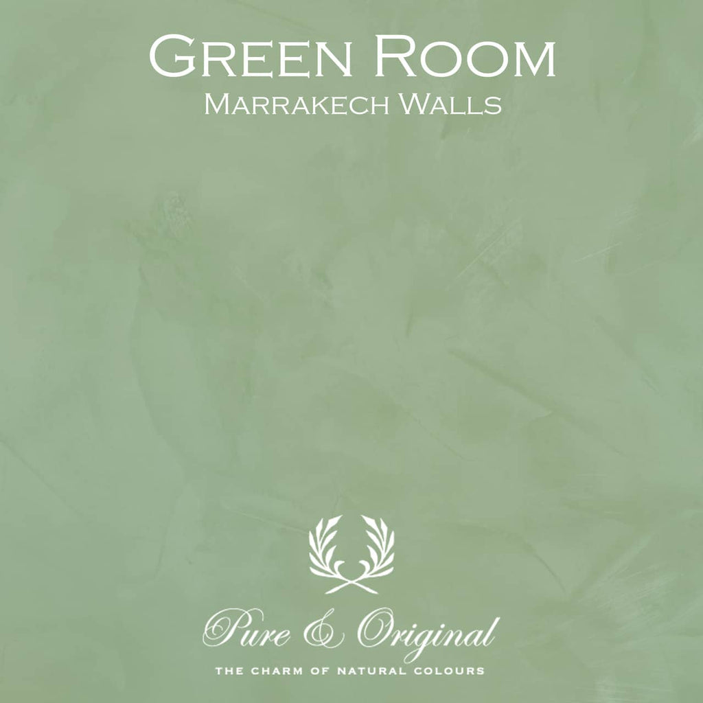 Pure & Original Green Room - Marrakech Walls kalkstuc