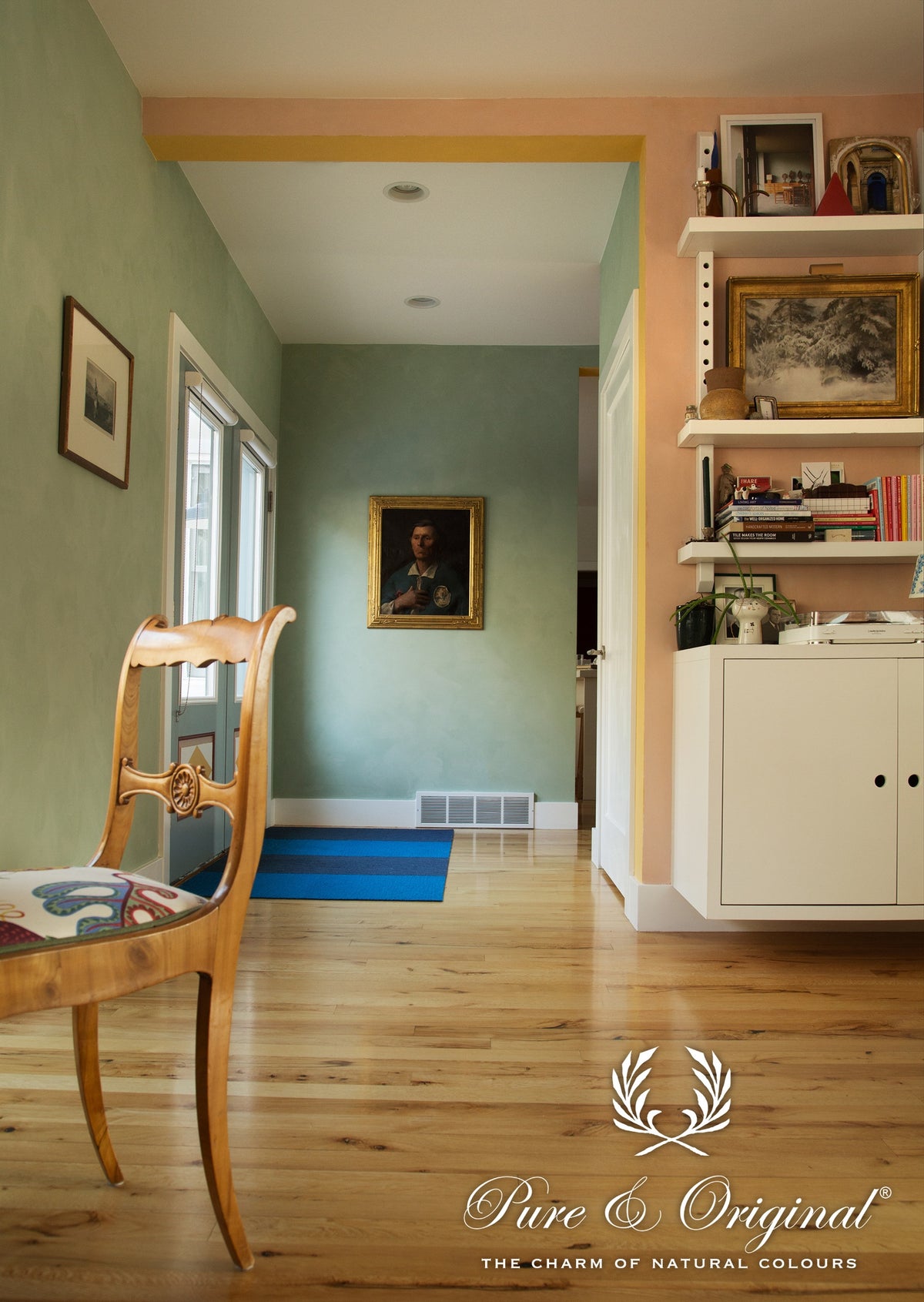 Pure & Original Green Room Fresco kalkverf in interieur
