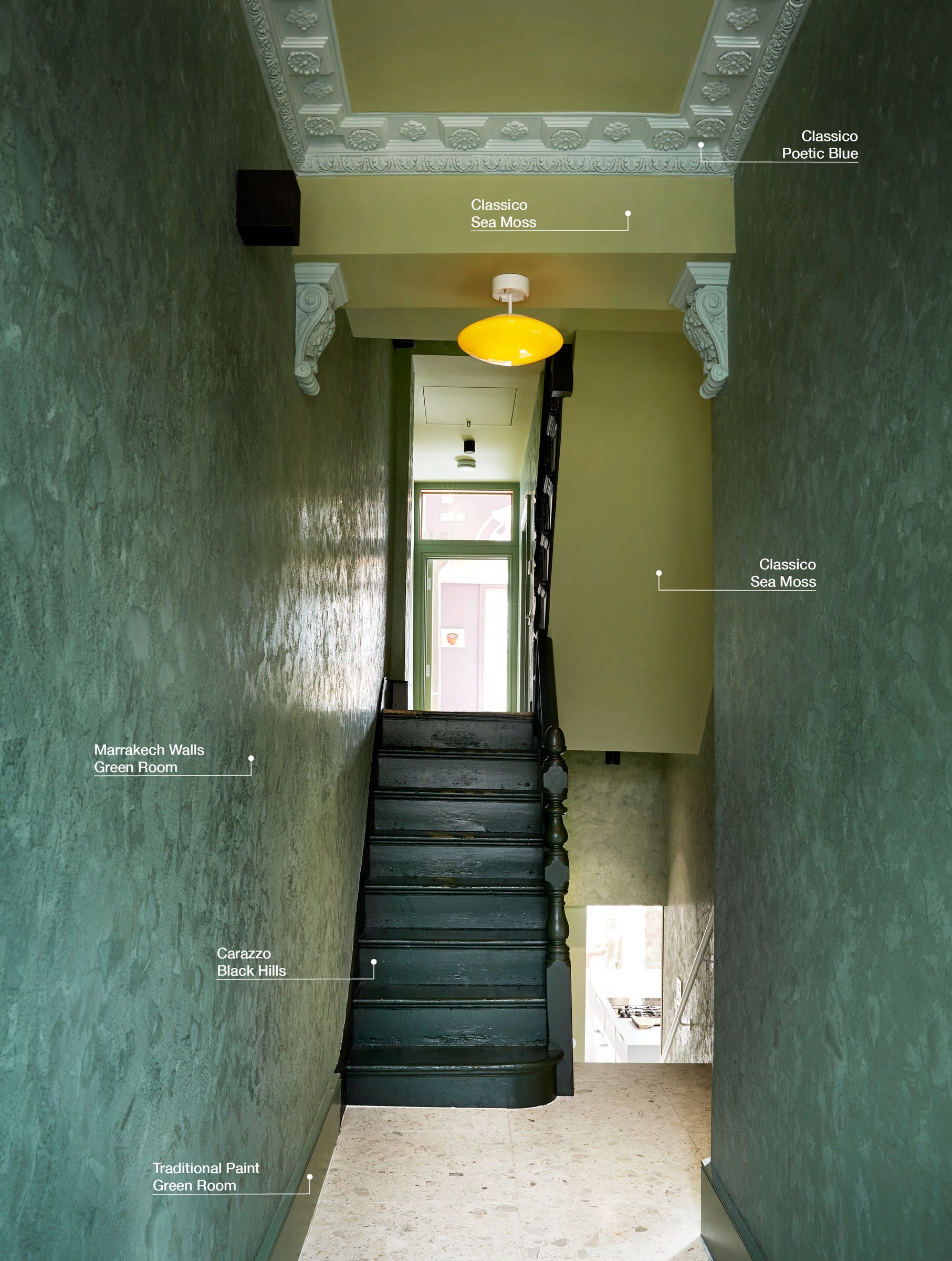 Pure & Original Green Room Marrakech Walls kalkstuc in interieur