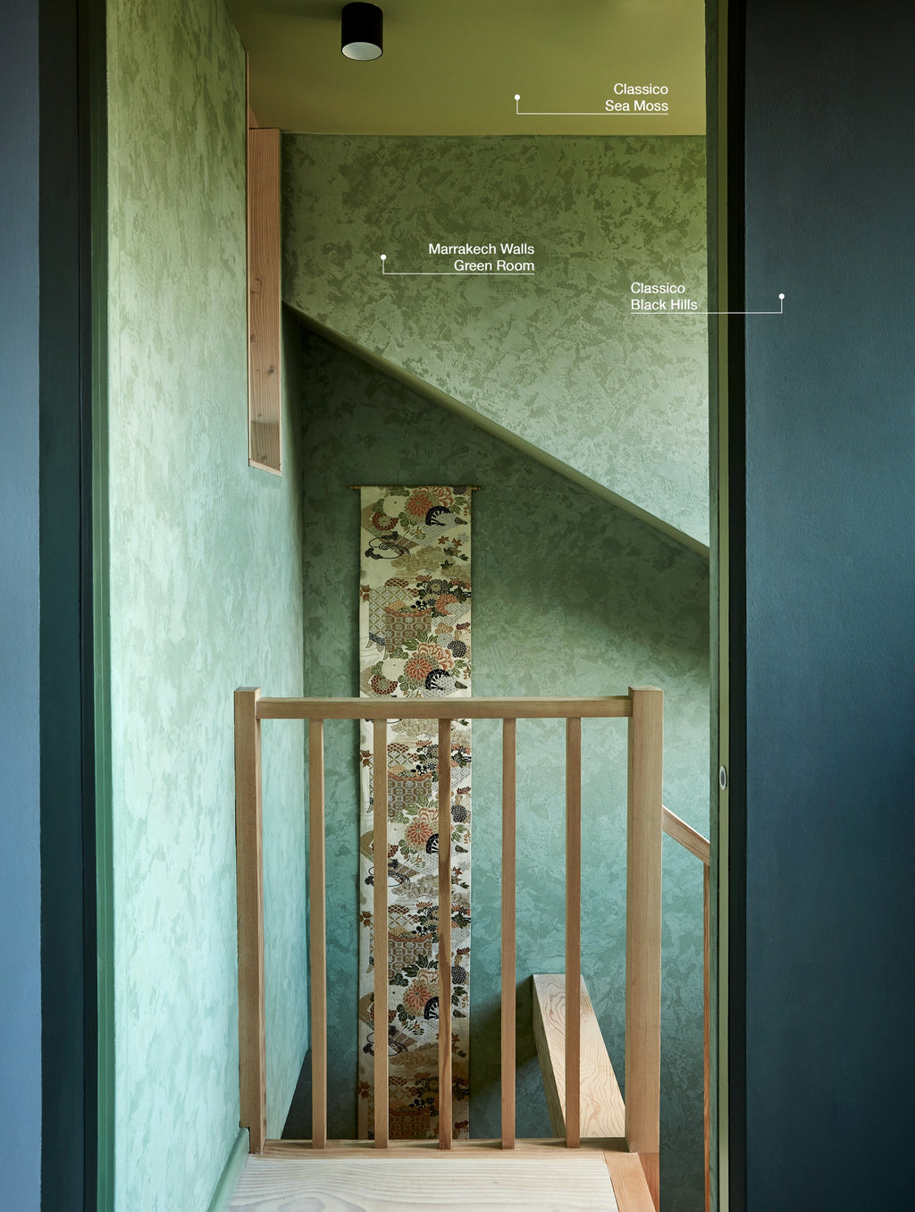Pure & Original Green Room Marrakech Walls kalkstuc in interieur
