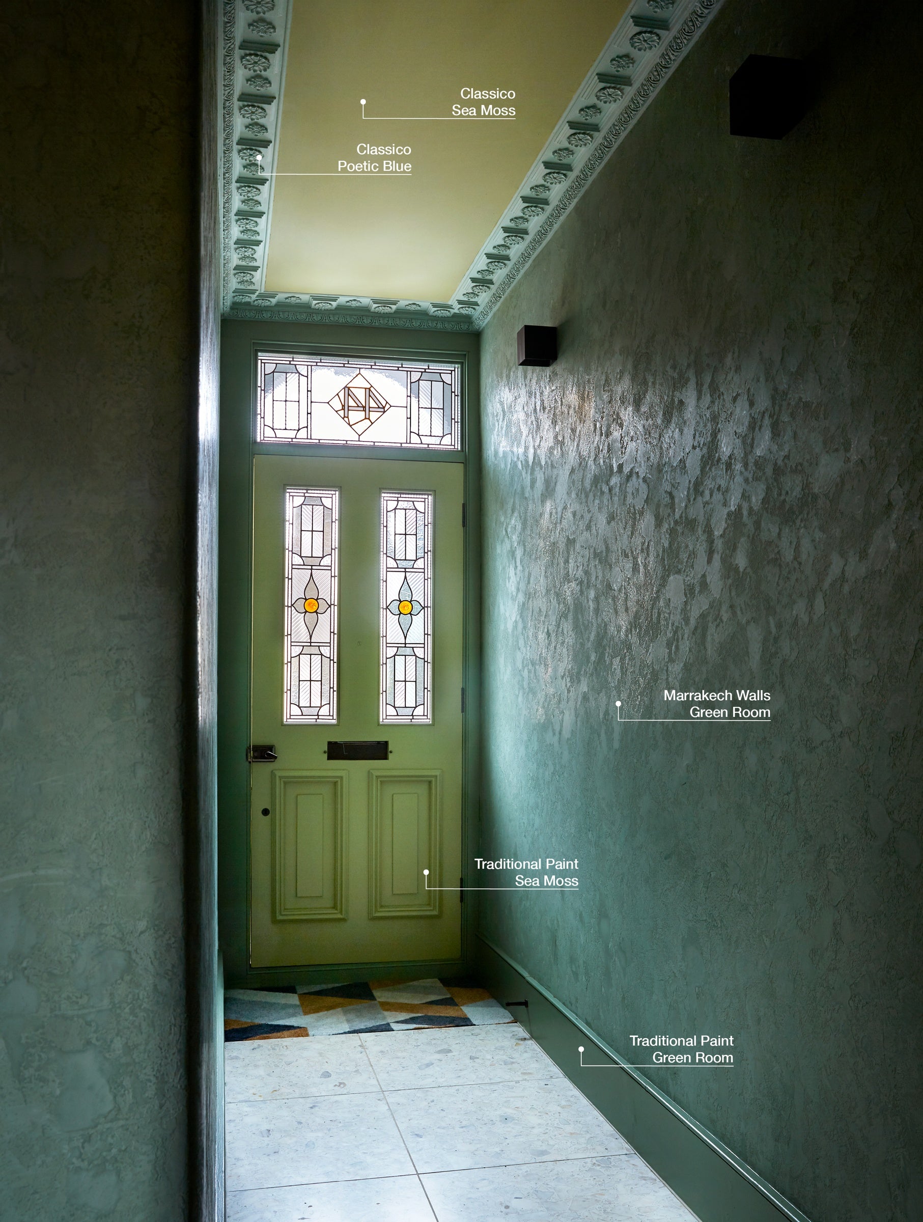 Pure & Original Green Room Marrakech Walls kalkstuc in interieur