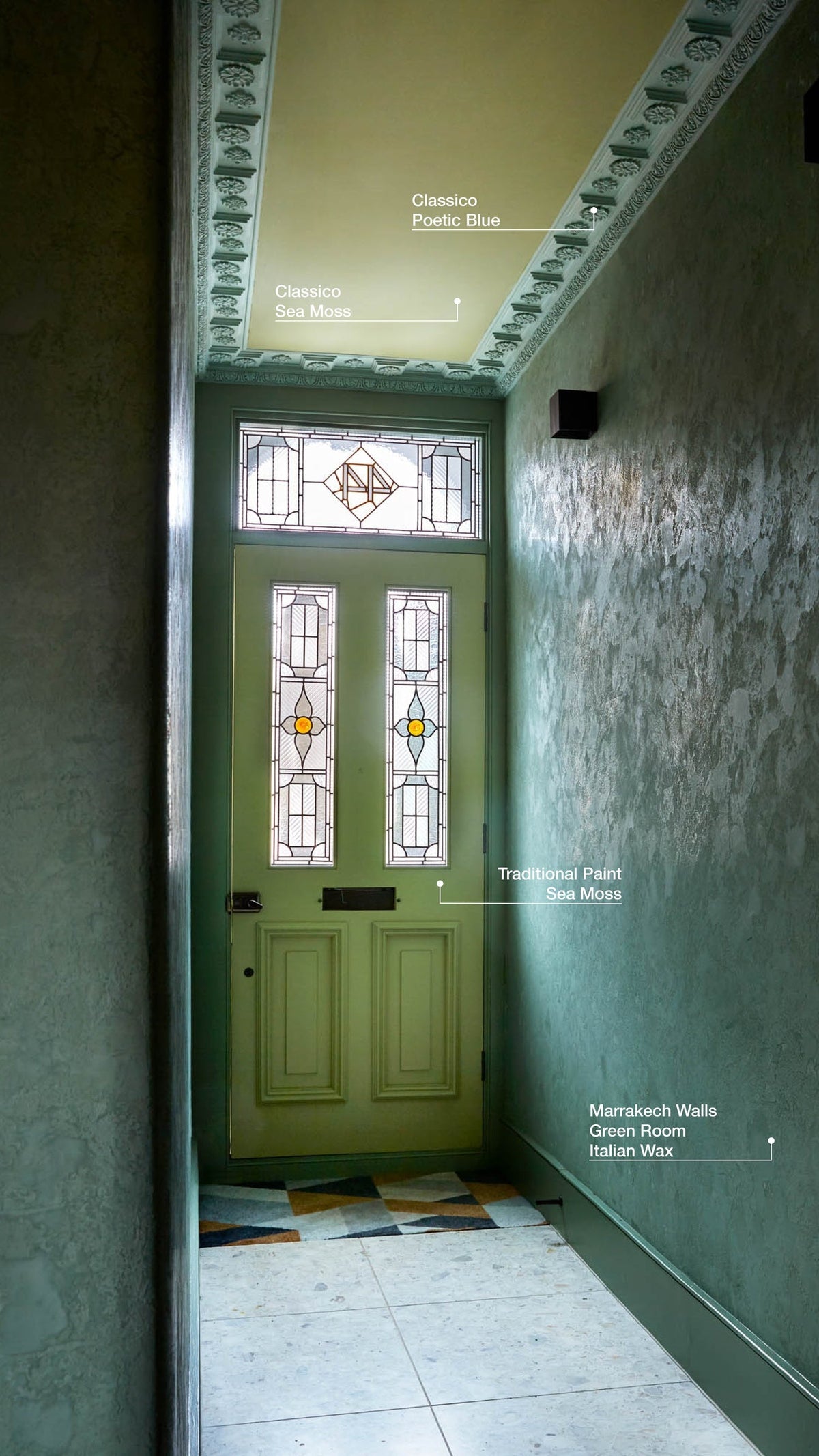 Pure & Original Green Room Marrakech Walls kalkstuc in interieur