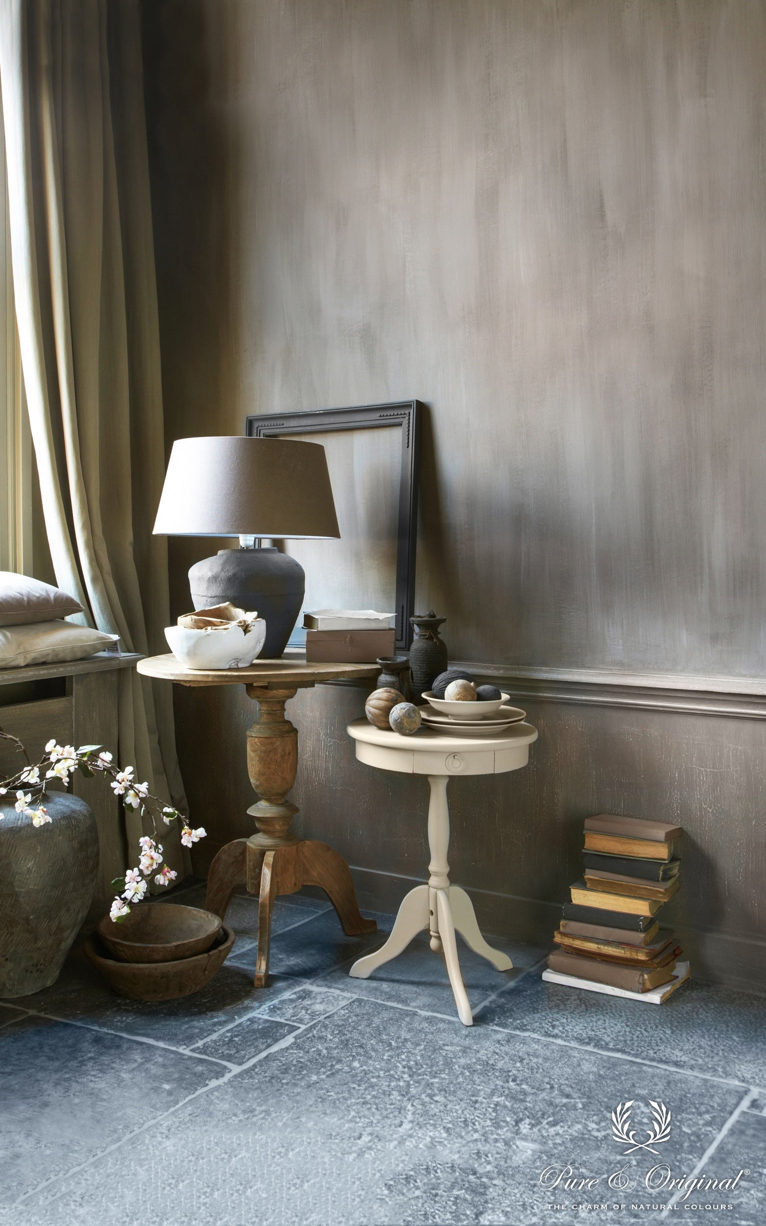 Pure & Original Hazelnut Butter Fresco kalkverf in interieur