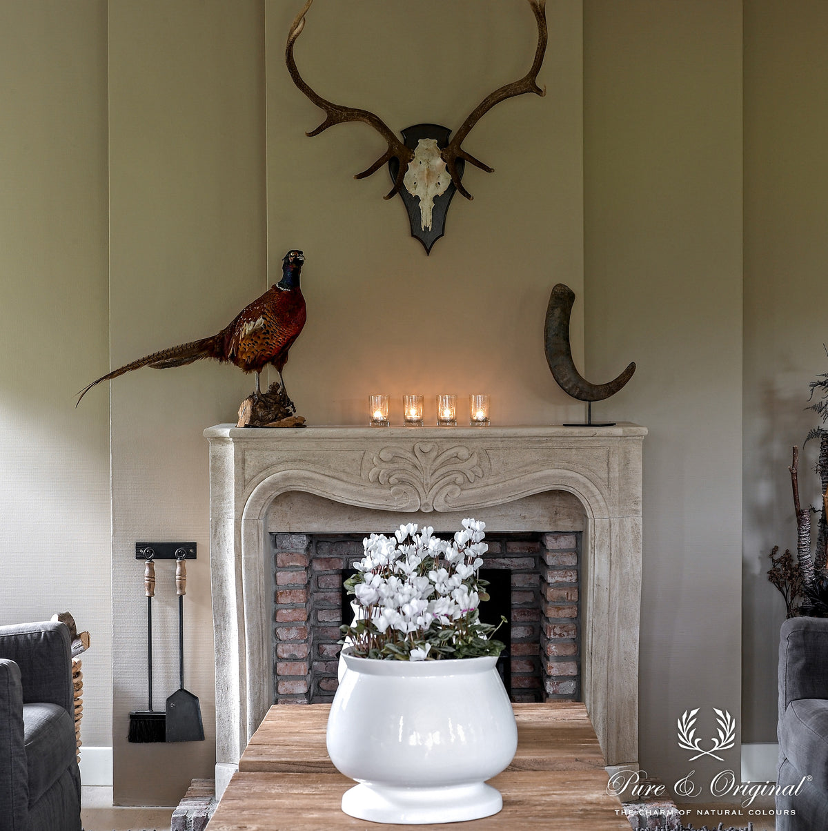 Pure & Original Jade Fresco kalkverf in interieur
