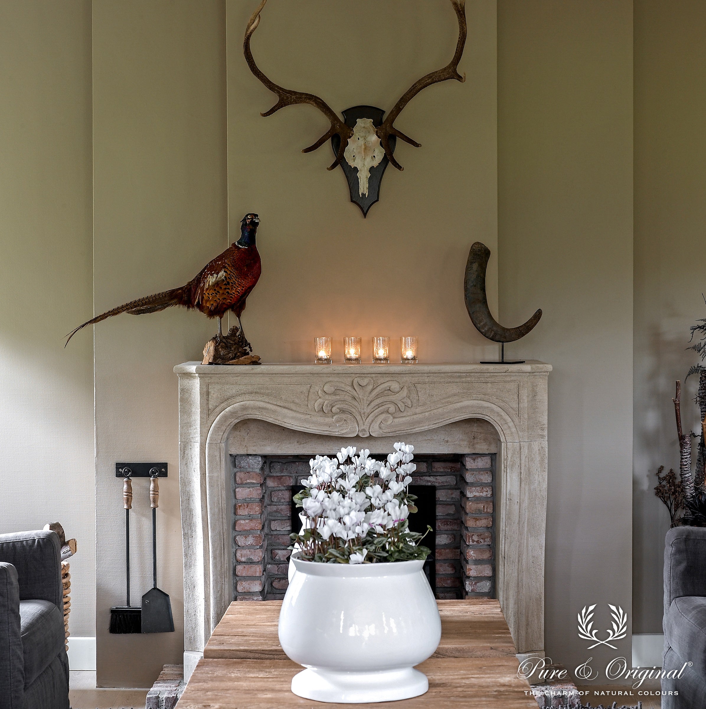 Pure & Original Jade Fresco kalkverf in interieur