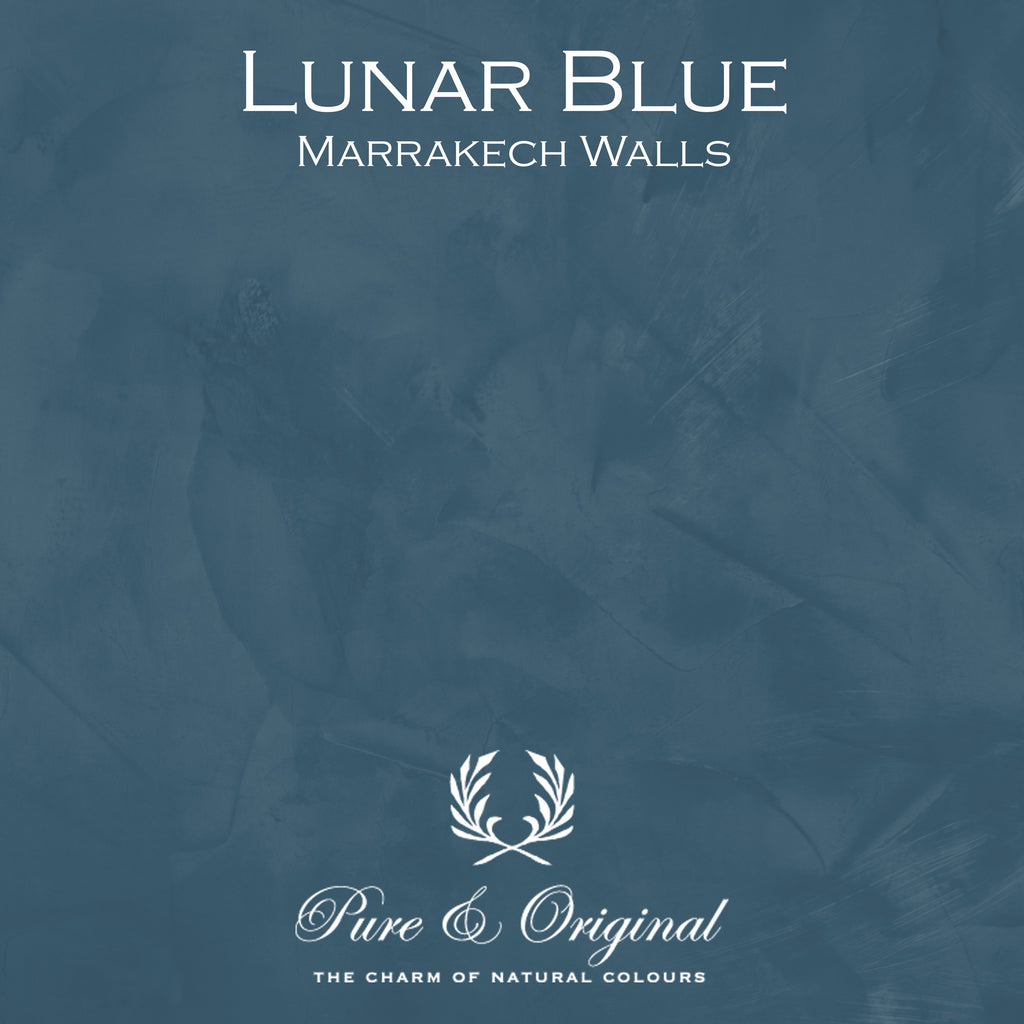 Pure & Original Lunar Blue - Marrakech Walls kalkstuc