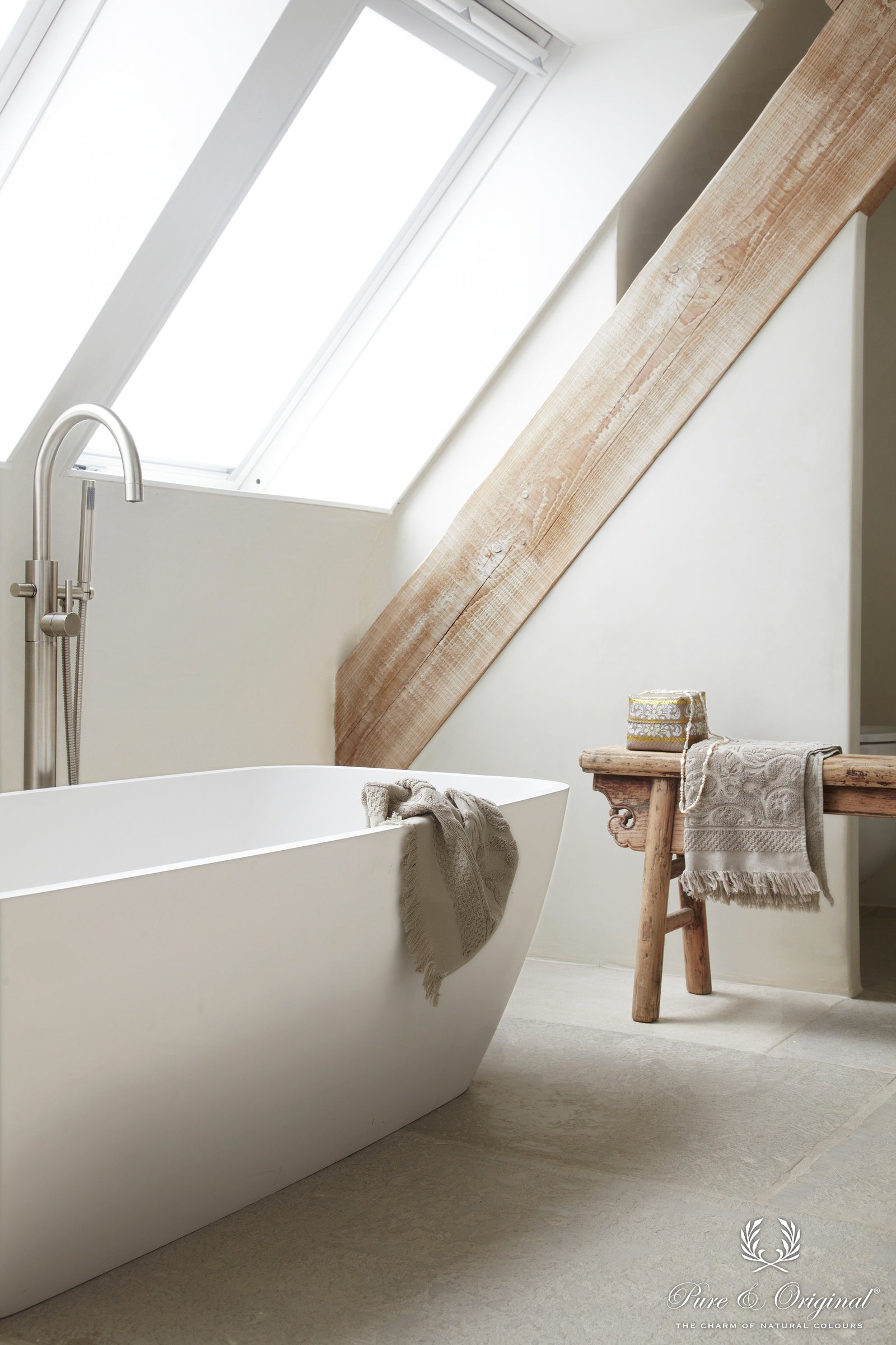 Pure & Original Mineral White Fresco kalkverf in interieur