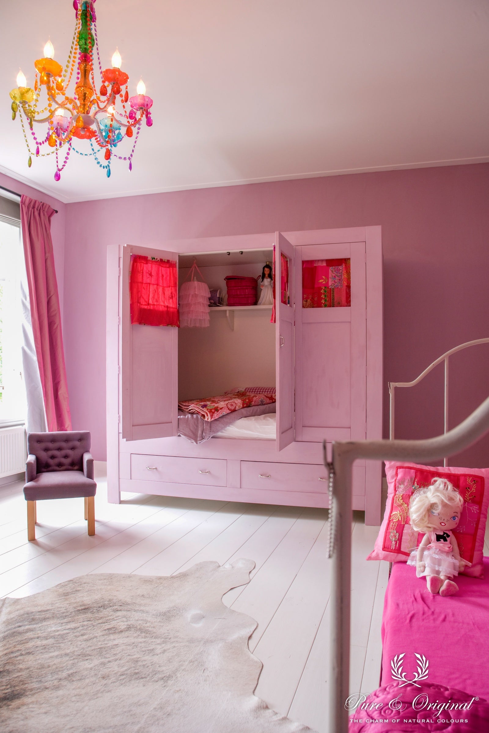 Pure & Original Misty Rose Fresco kalkverf in interieur